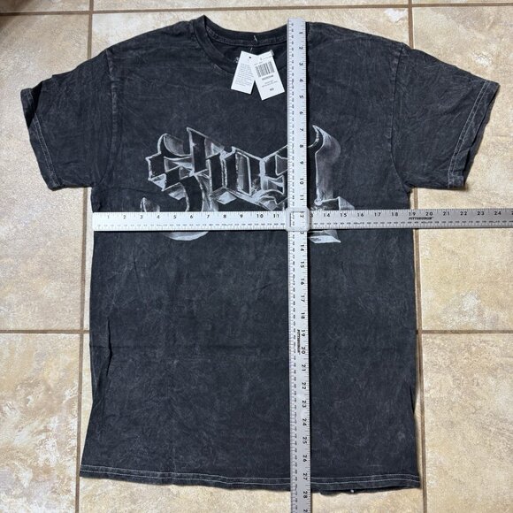 Ghost Logo Mineral Wash T-Shirt Two-Sided MEDIUM New - Picture 2 of 6